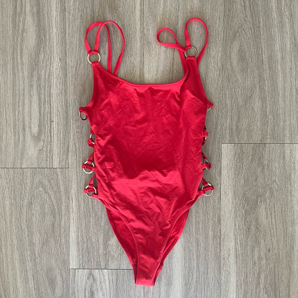 Zara red swimsuit